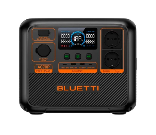 Зарядна станція Bluetti AC70P (864Wh/1000W)