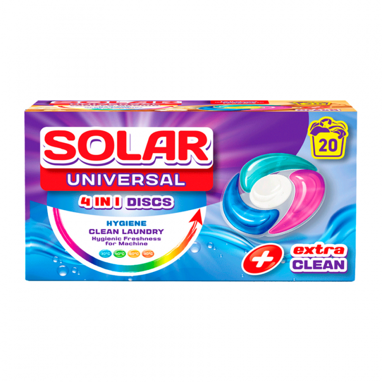 Капсули для прання SOLAR UNIVERSAL 20 шт