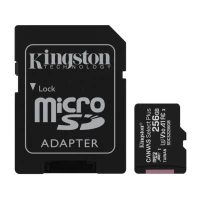 Карта пам'яті KINGSTON microSD 256GB class10 з адаптером