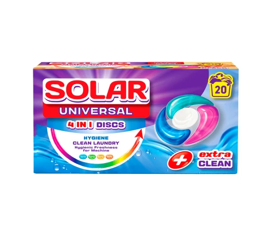 Капсули для прання SOLAR UNIVERSAL 20 шт