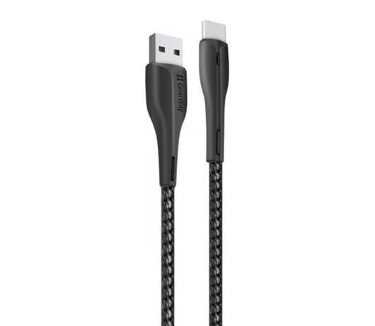 Кабель Colorway USB - Type-C (PVC) 2.4А 1м Black (CW-CBUC034-BK)