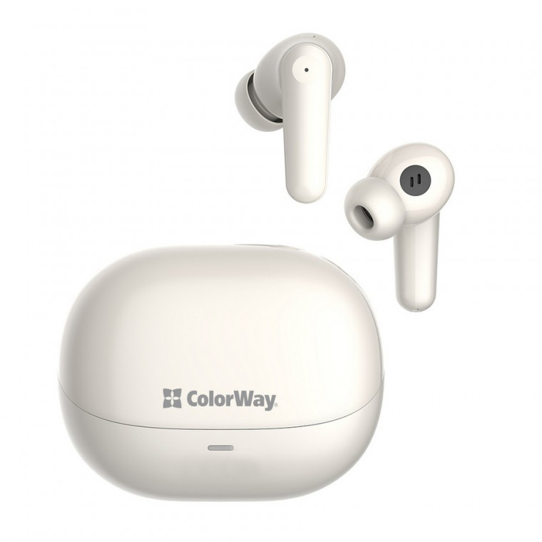 Навушники СolorWay Slim TWS-1 Earbuds Long Life Beige (CW-TWS1BE)