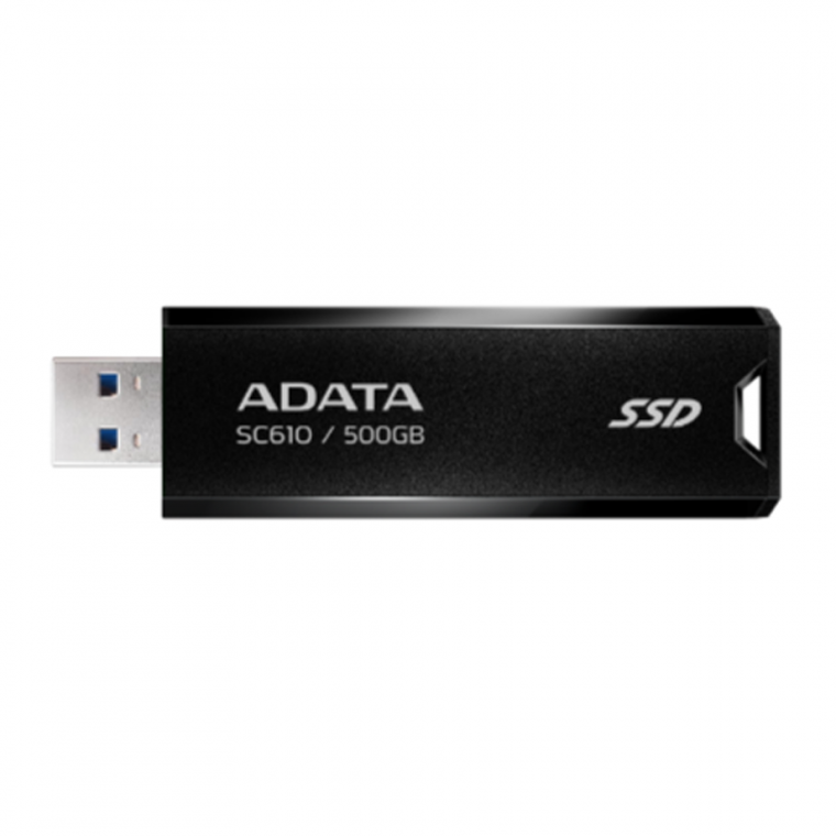 Зовнішній SSD диск ADATA SC610 500GB USB 3.2  550/500Mb/s Black