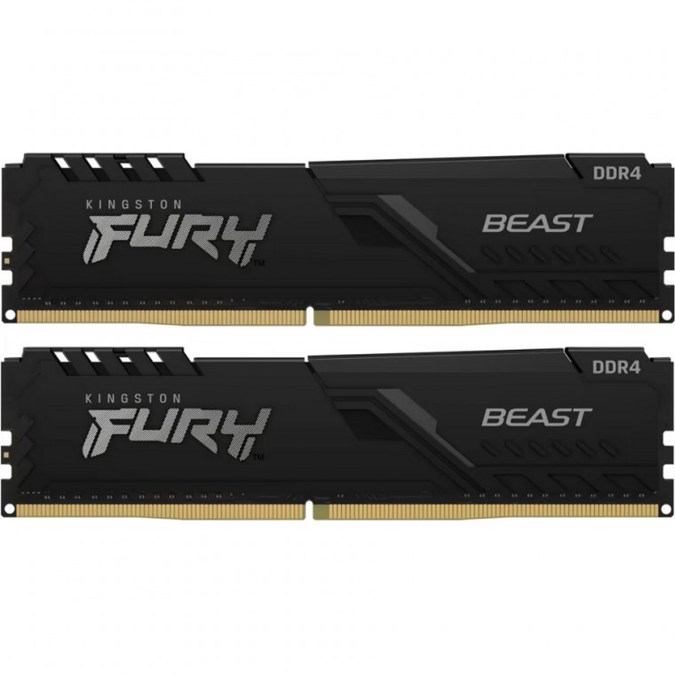 Пам'ять ПК Kingston DDR4 32GB KIT (16GBx2) 3600 FURY Beast (KF436C18BBK2/32)