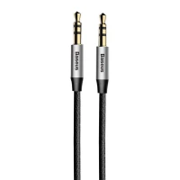 Кабель AUX Baseus Yiven Audio Cable M30 1,5M Silver+Black