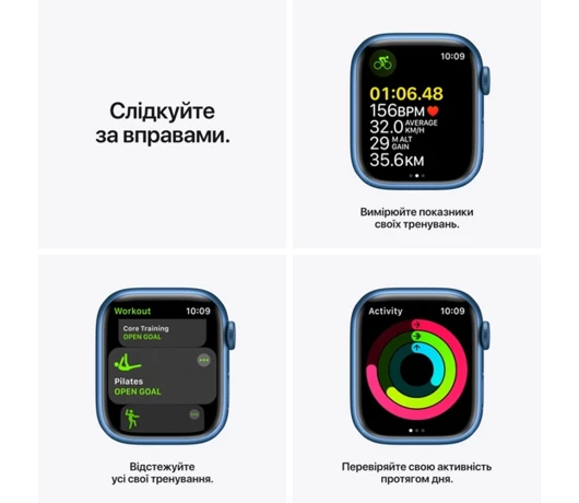 Смарт-часы Apple Watch Series 7 41mm Abyss Blue Sport (MKN13UL/A)