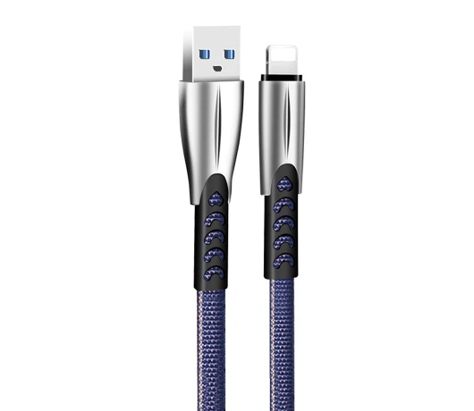 Кабель Colorway USB - Lightning (zinc a) 2.4А 1м Blue (CW-CBUL010-BL)