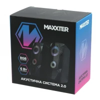 Компьютерная акустика 2.0 Maxxter CSP-U002RGB