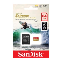 Карта пам'яті SanDisk Extreme (UHS-1 U3) microSDXC 64GB class10 V30